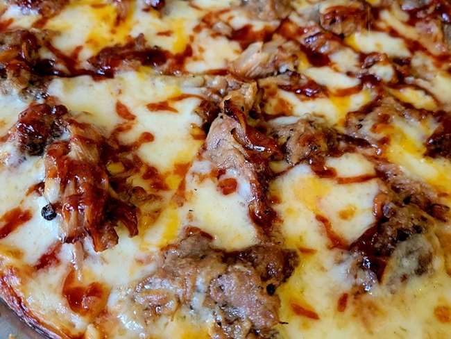 Bourbon BBQ Pulled Pork Pizza