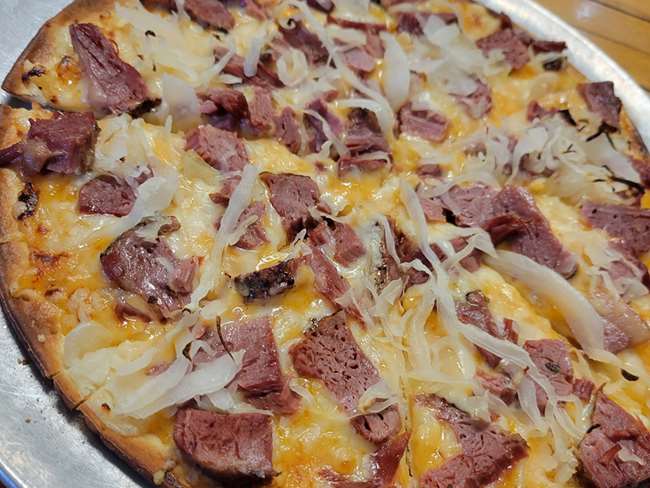 Reuben Pizza